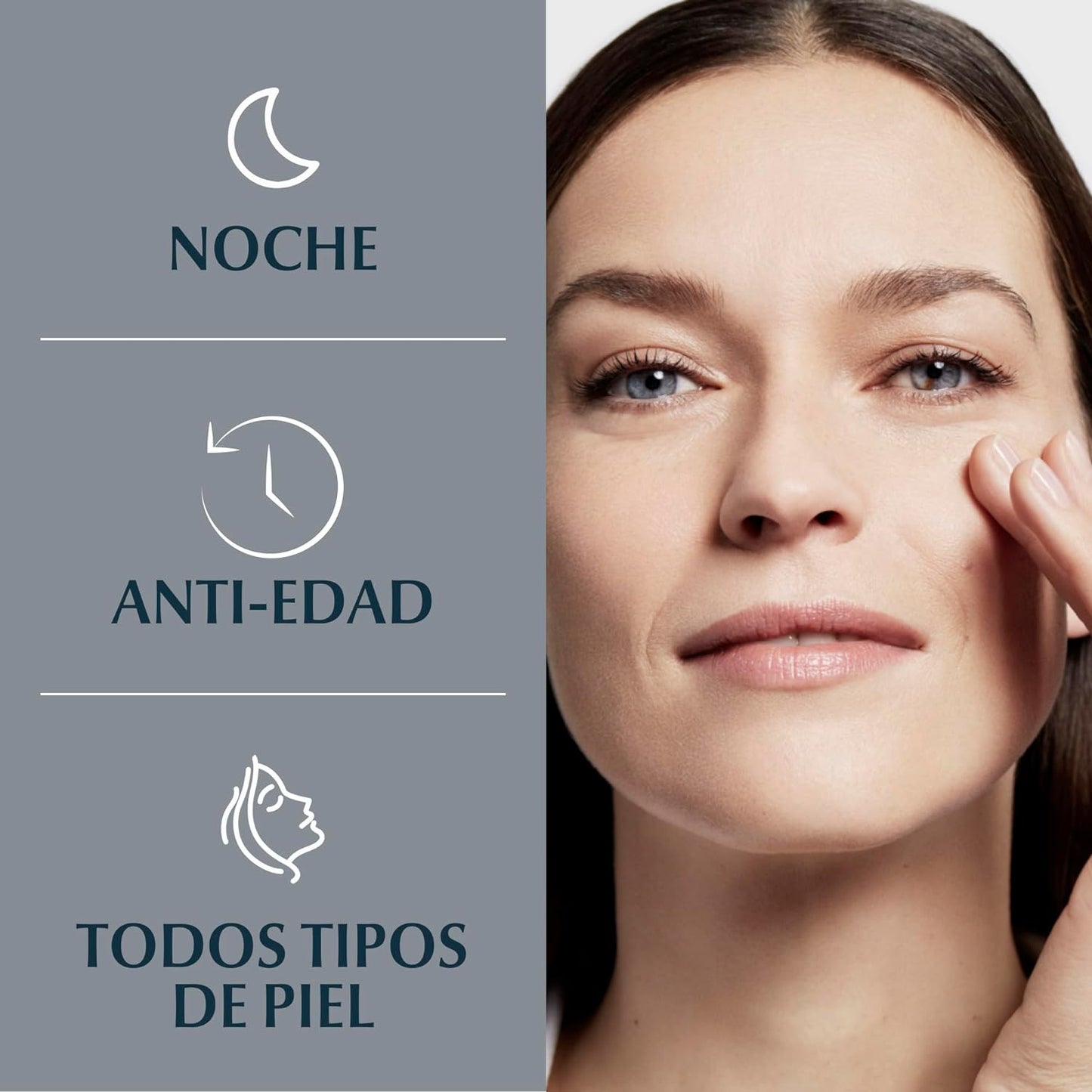 EUCERIN Hyaluron-Filler + 3x Effect Crema Facial de Noche Todo Tipo de Piel, 50ml