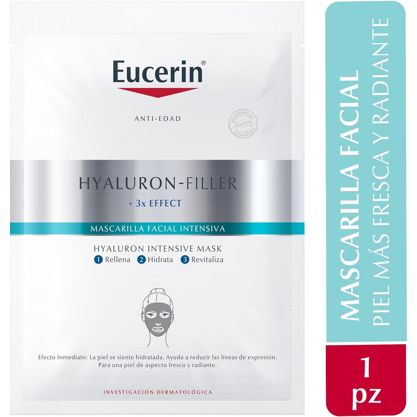 EUCERIN Hyaluron-Filler + 3x Effect Mascarilla Facial Hidratante Intensiva