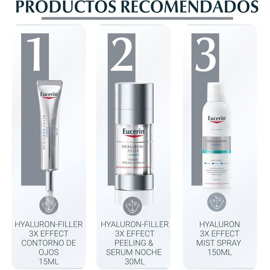 EUCERIN Hyaluron-Filler + 3x Effect Crema Facial de Día Todo Tipo de Piel, FPS30