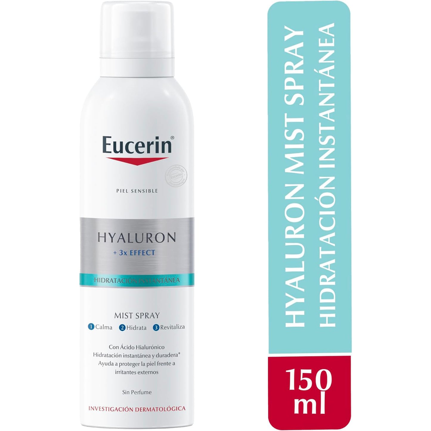 EUCERIN Hyaluron + 3x Effect Mist Spray, Hidratación Instantánea Duradera, 150ml