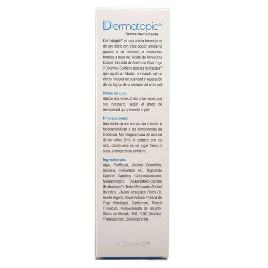 FARMAPIEL Dermatopic Crema Humectante Aceite de Almendras Dulces, 250gr