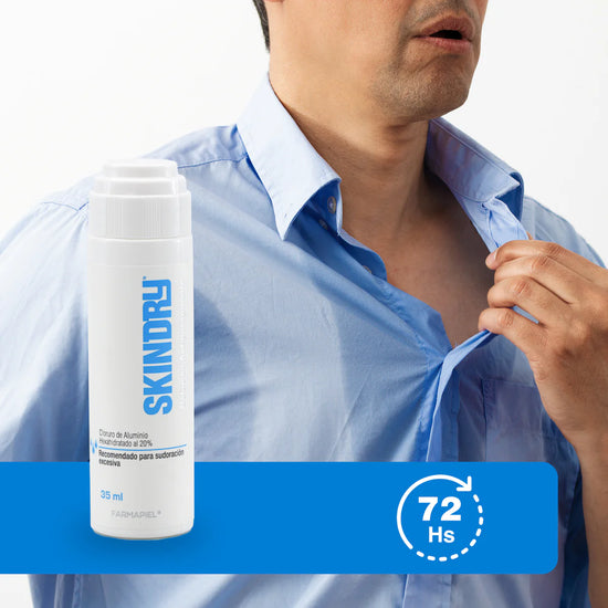 FARMAPIEL Skindry Antiperspirante 72h, Eficaz para Sudoración Excesiva, 35ml