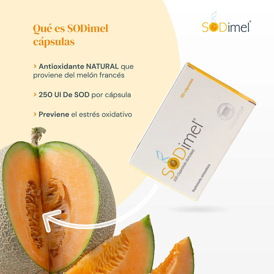 FARMAPIEL Sodimel Antioxidante 30 Cápsulas, Reduce el Estrés Oxidativo