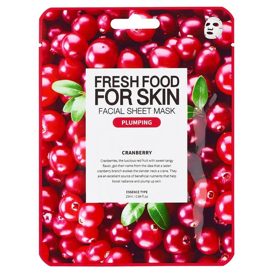 FARM SKIN Superfood For Skin Facial Sheet Mask Cranberry Plumping