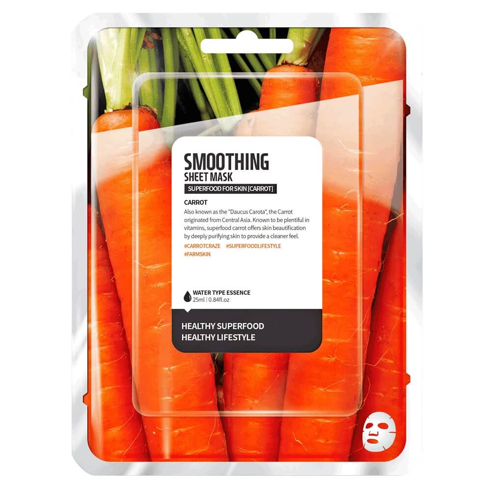 FARM SKIN Superfood For Skin Facial Sheet Mask Carrot