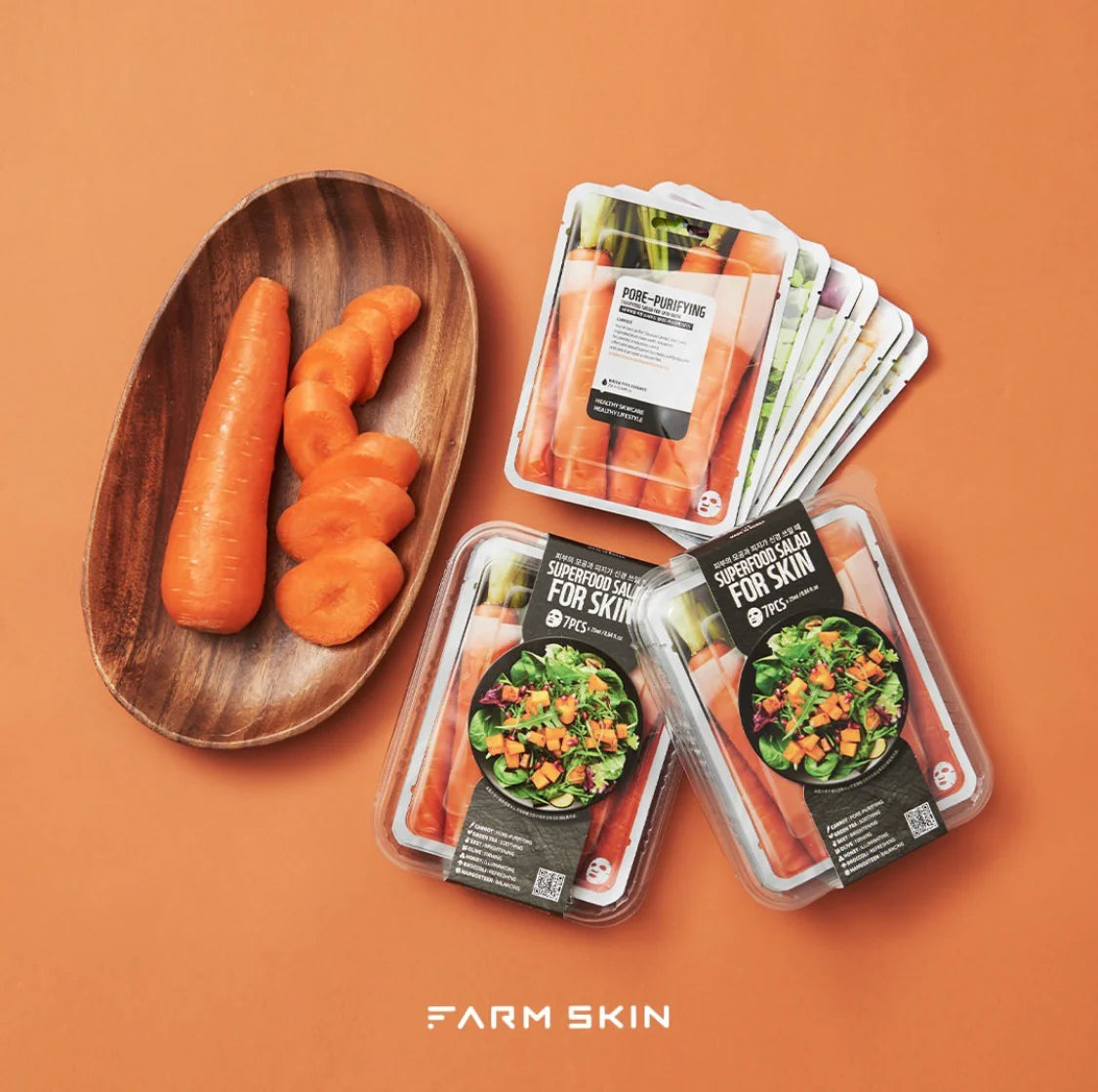 FARM SKIN Superfood For Skin Facial Sheet Mask Carrot