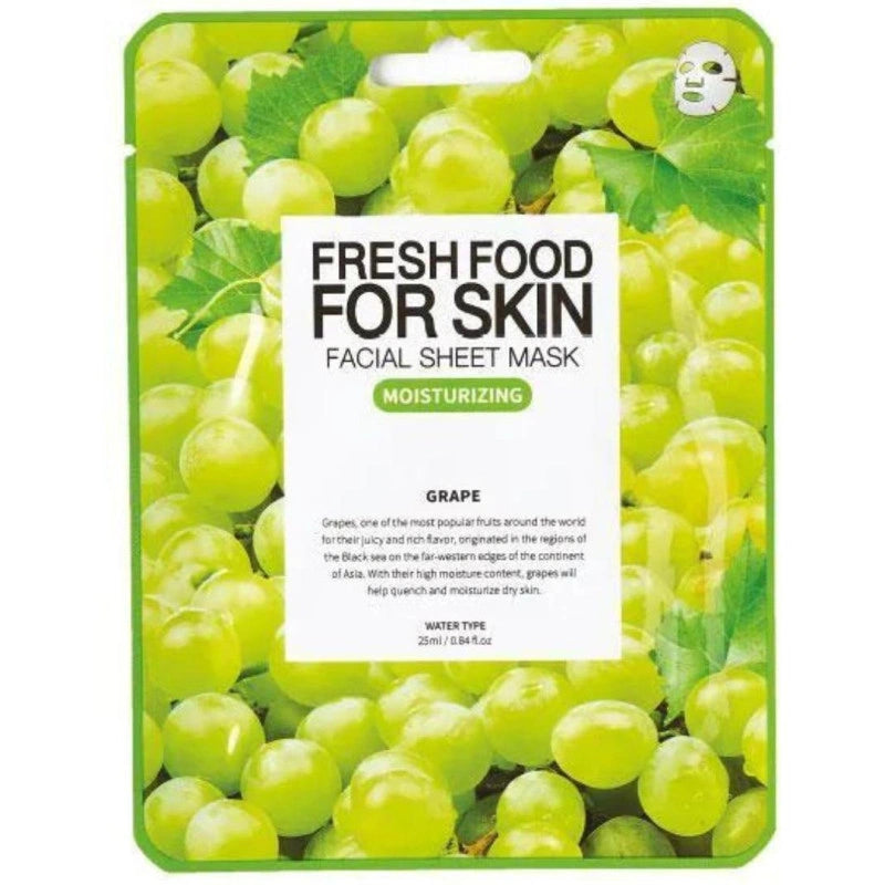 FARM SKIN Superfood For Skin Facial Sheet Mask Grape Moisturizing