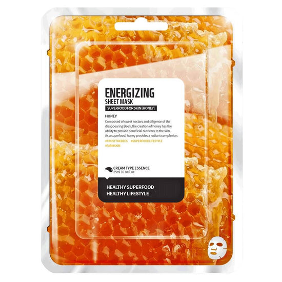 FARM SKIN Superfood For Skin Facial Sheet Mask Honey Energizing