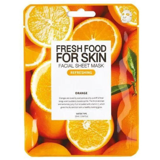 FARM SKIN Superfood For Skin Facial Sheet Mask Orange Refreshing