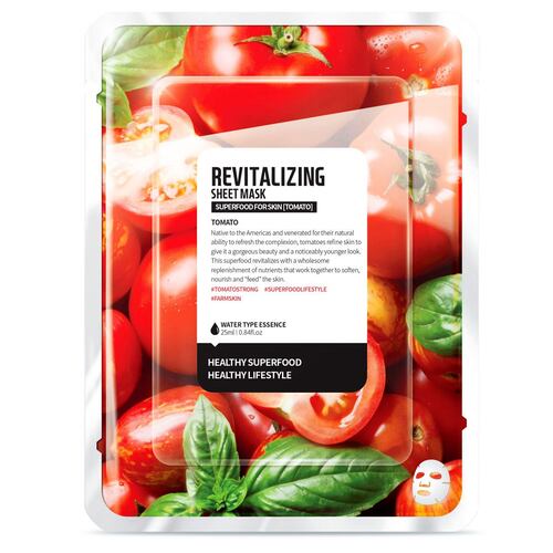 FARM SKIN Superfood For Skin Facial Sheet Mask Tomato Revitalizing