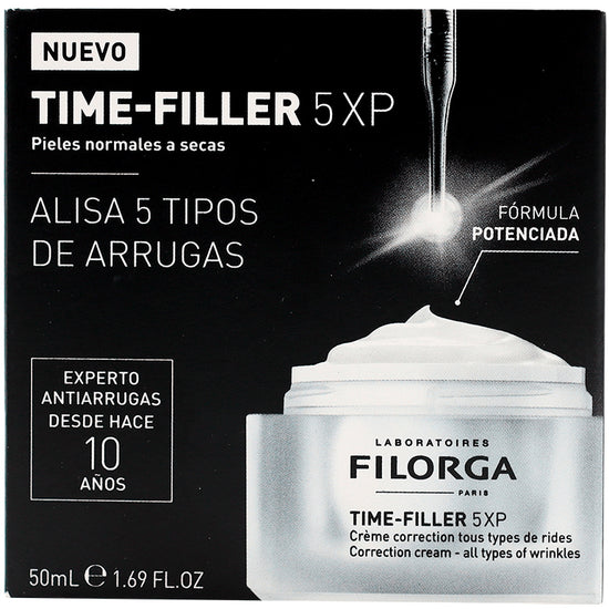 FILORGA Time-Filler 5XP Crema Facial, Alisa 5 Tipos de Arrugas, Piel Normal-Seca