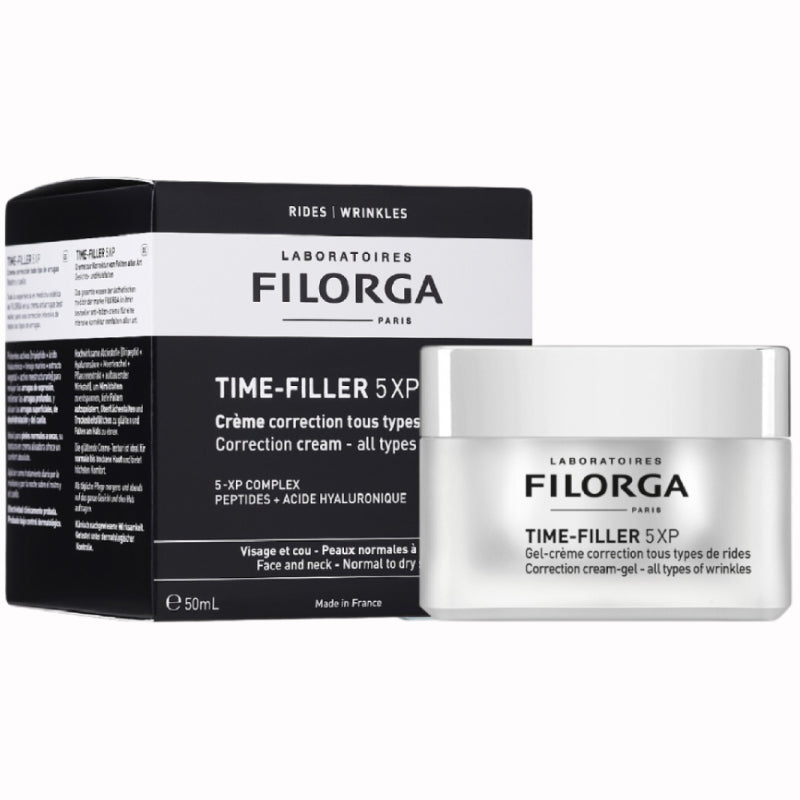 FILORGA Time-Filler 5XP Crema Facial, Alisa 5 Tipos de Arrugas, Piel Normal-Seca