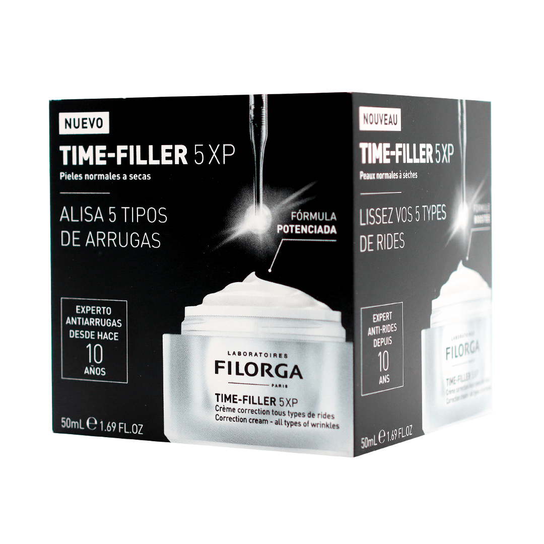 FILORGA Time-Filler 5XP Crema Facial, Alisa 5 Tipos de Arrugas, Piel Normal-Seca