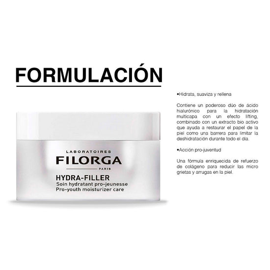 FILORGA Hydra Filler Crema Ultrahidratante con Ácido Hialurónico, 50ml