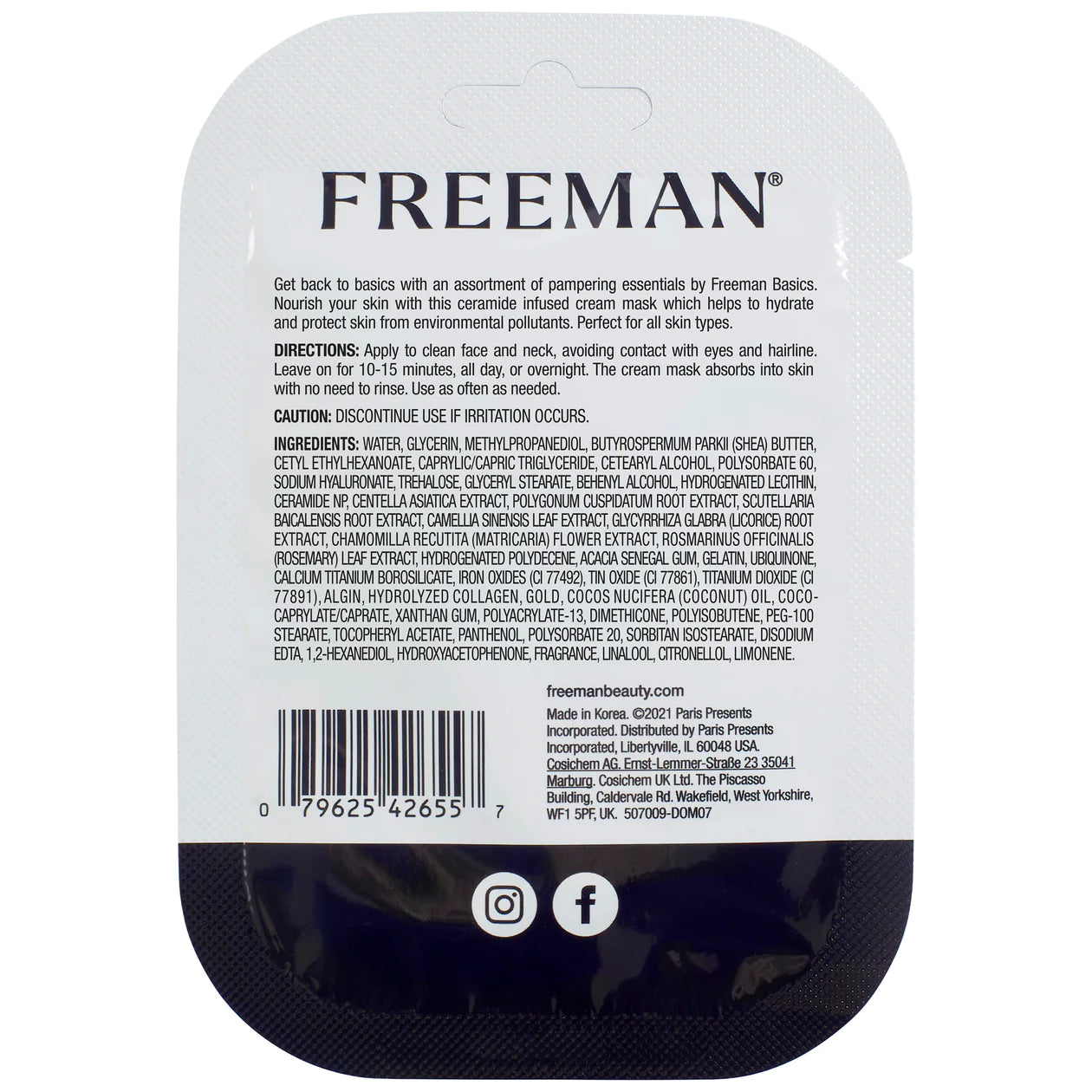 FREEMAN Basics Protective Ceramides Clay Mask 10ml