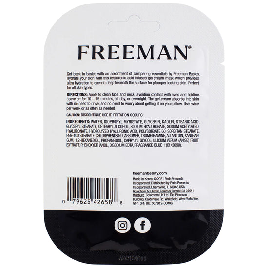 FREEMAN Basics Hydrating Hyaluronic Acid Gel Cream Mask