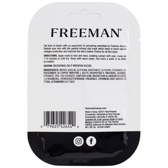 FREEMAN Basics Restorative Peptides Clay Mask