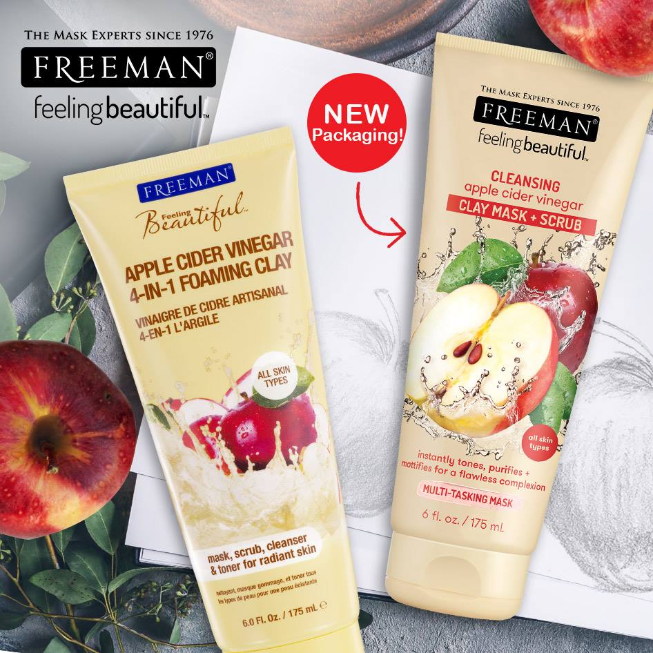 FREEMAN Cleansing Apple Cider Vinegar Clay Mask & Scrub 175ml