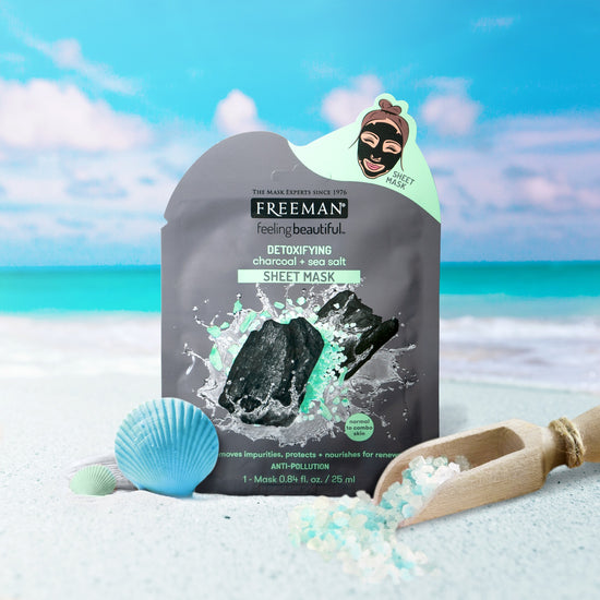 FREEMAN Detoxifying Charcoal + Sea Salt Sheet Mask