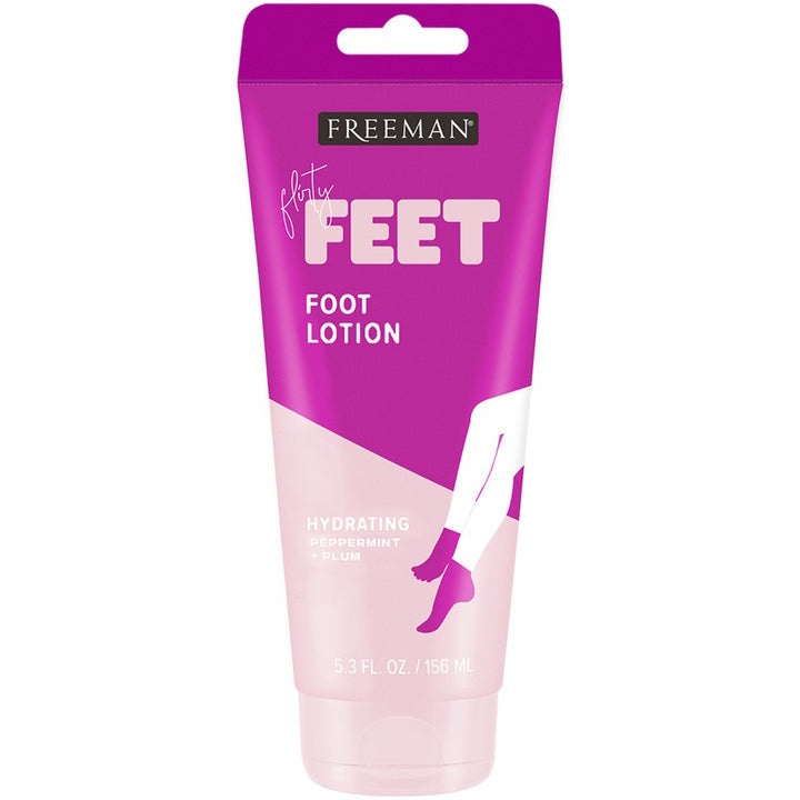 FREEMAN Flirty Feet Hydrating Foot Lotion, Peppermint & Plum 156ml