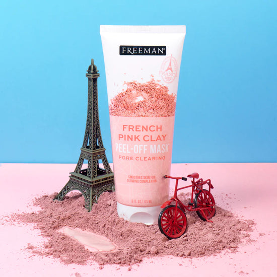 FREEMAN French Pink Clay Peel Off Mask Pore Clearing 175ml