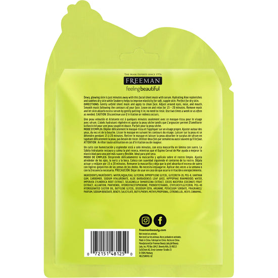 FREEMAN Hydrating Aloe & Seaberry Sheet Mask 25ml