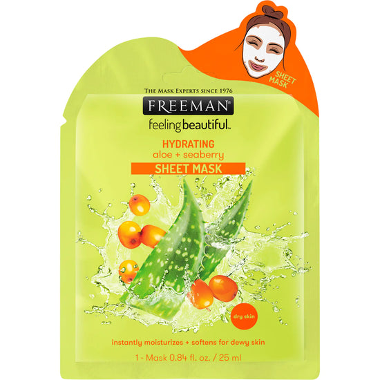 FREEMAN Hydrating Aloe & Seaberry Sheet Mask 25ml