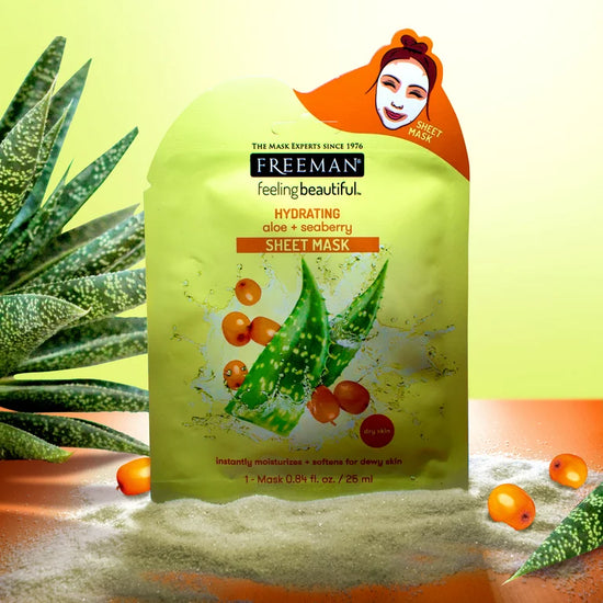 FREEMAN Hydrating Aloe & Seaberry Sheet Mask 25ml