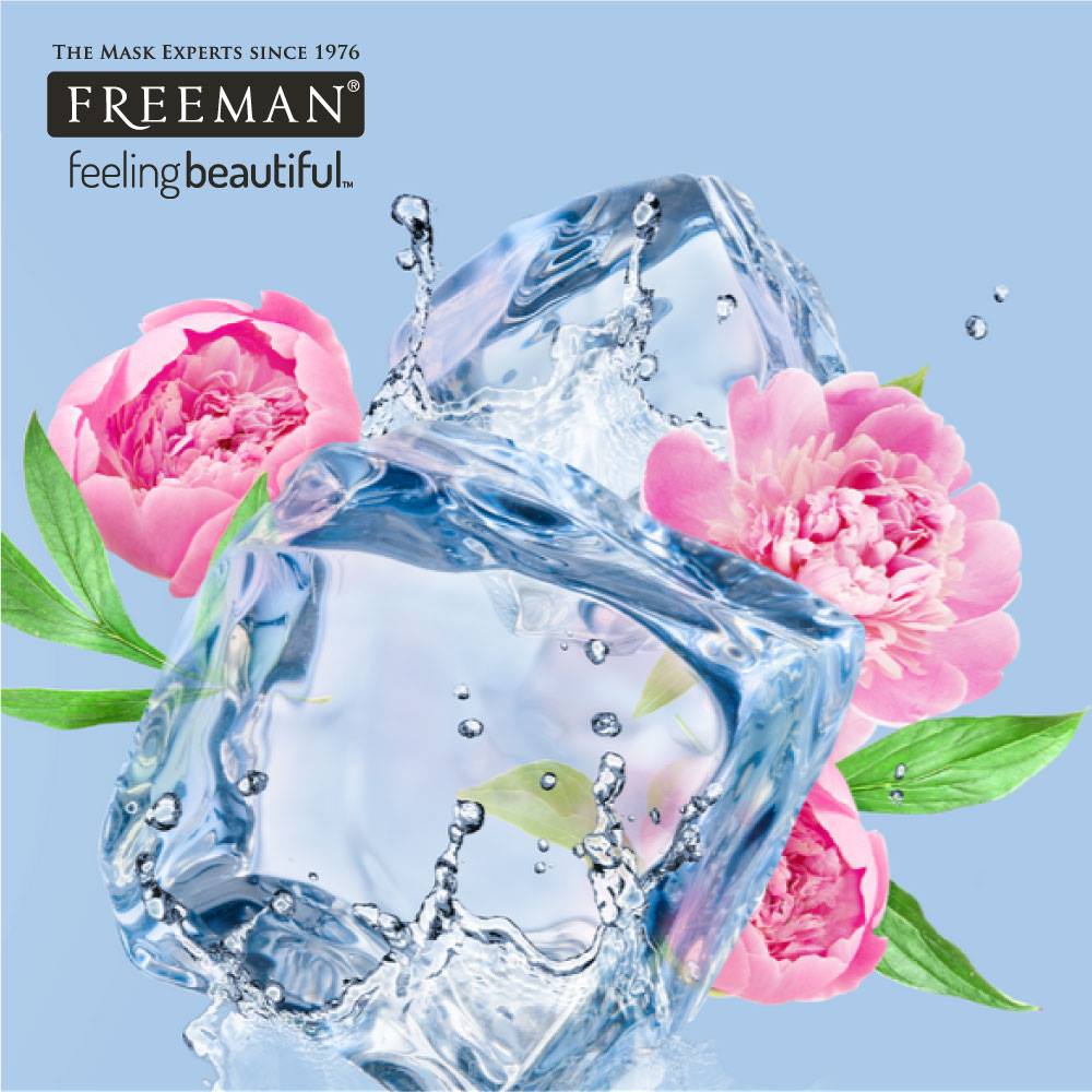 FREEMAN Hydrating Glacier Water & Pink Peony Gel Cream Mask 15ml