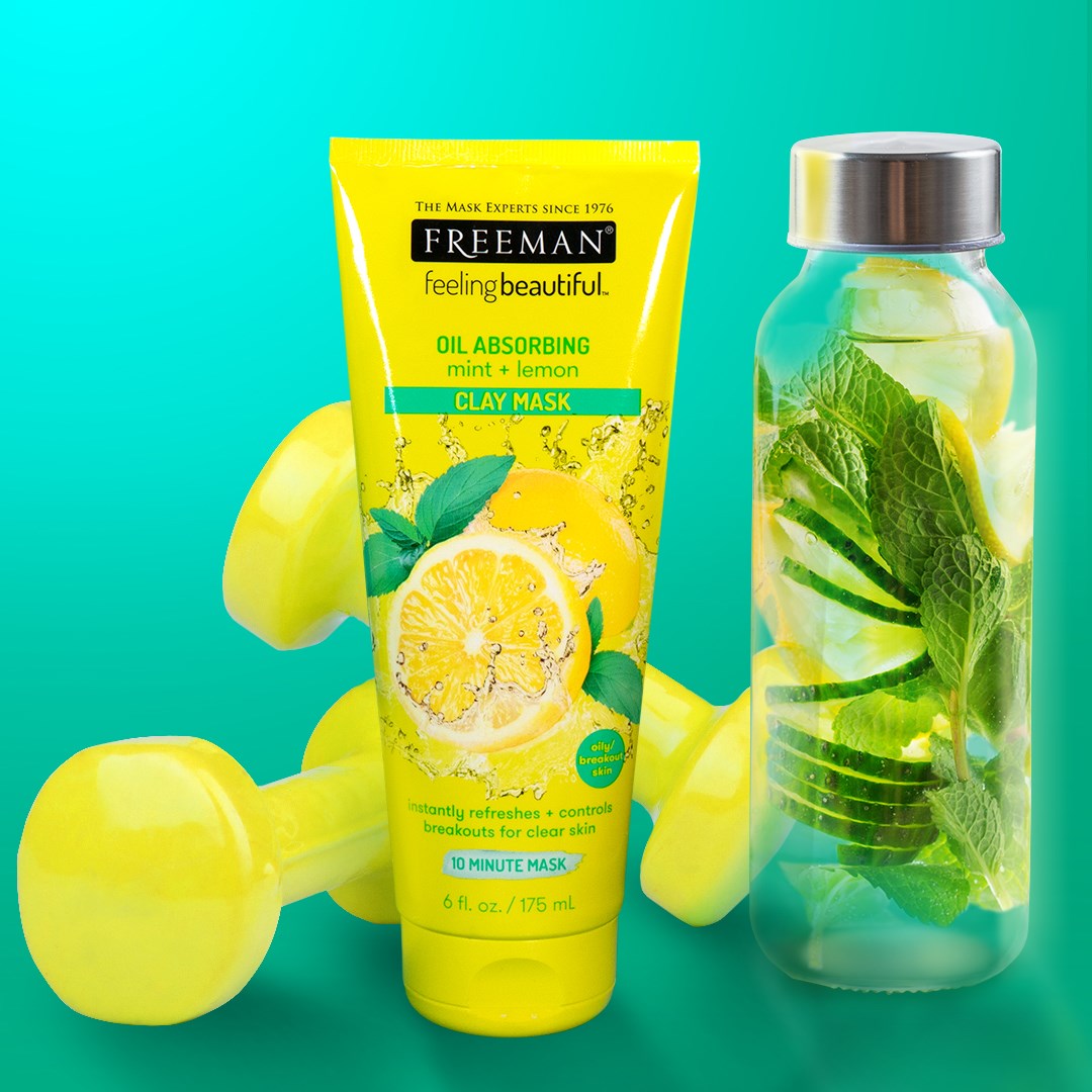 FREEMAN Feeling Beautiful Facial Clay Mask, Mint and Lemon 175ml