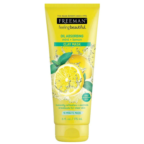 FREEMAN Feeling Beautiful Facial Clay Mask, Mint and Lemon 175ml