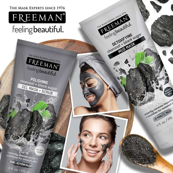 FREEMAN Polishing Charcoal & Black Sugar Gel Mask 175ml