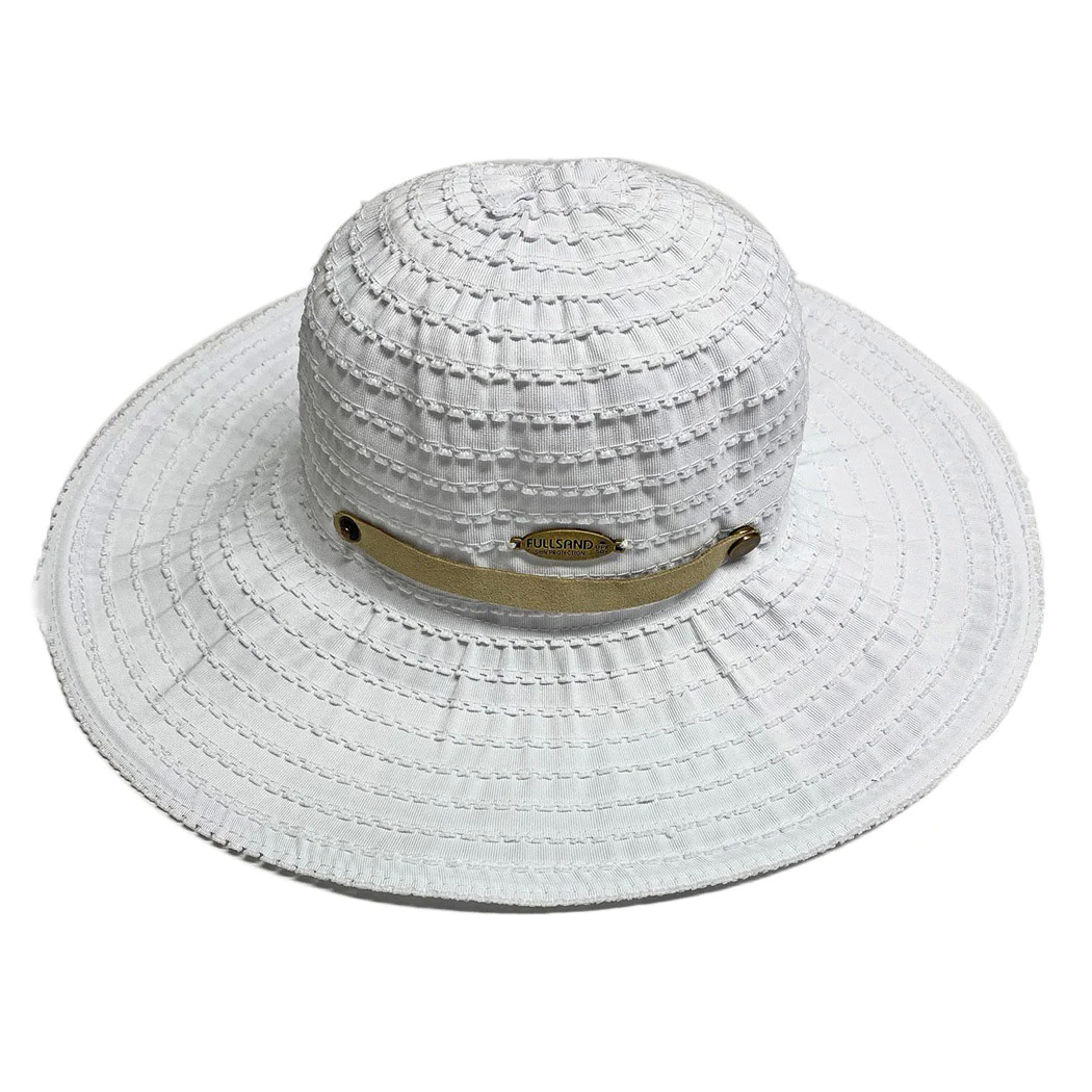 FULLSAND Sombrero Blanco Enrollable Canguro para Mujer con Protección Solar