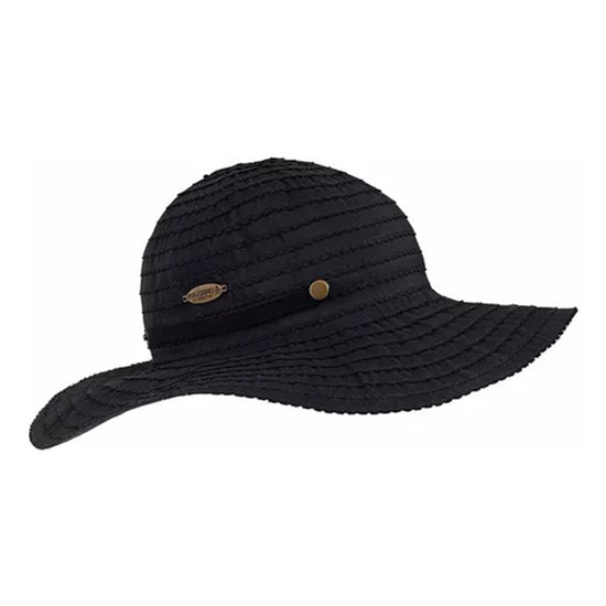 FULLSAND Sombrero Negro Enrollable Canguro para Mujer con Protección Solar