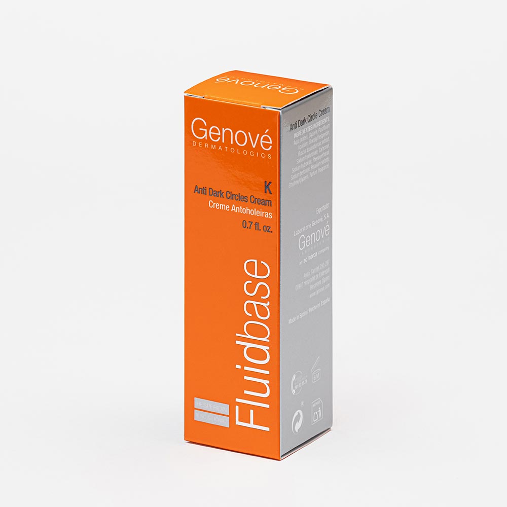 GENOVÉ Fluidbase K Antiojeras, Reducción de Ojeras y Bolsas de Ojos, 20ml