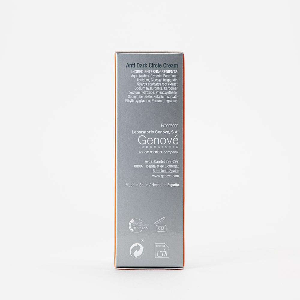 GENOVÉ Fluidbase K Antiojeras, Reducción de Ojeras y Bolsas de Ojos, 20ml