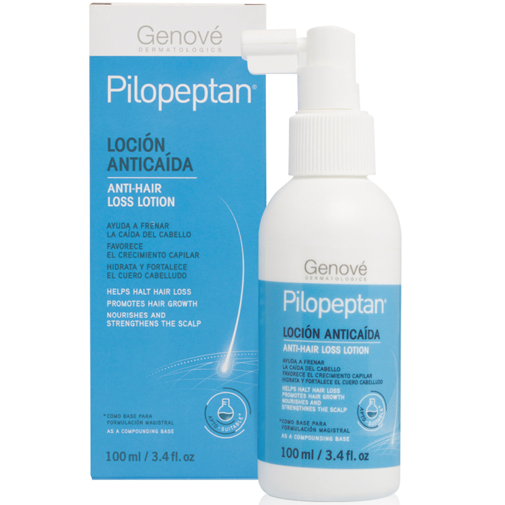 GENOVÉ Pilopeptan Loción Anticaída del Cabello y Estimula Crecimiento, 100ml