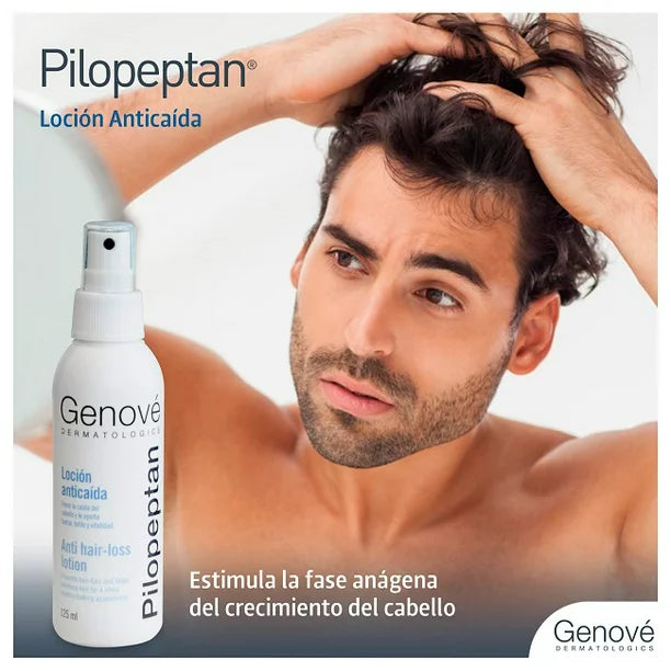 GENOVÉ Pilopeptan Loción Anticaída del Cabello y Estimula Crecimiento, 100ml