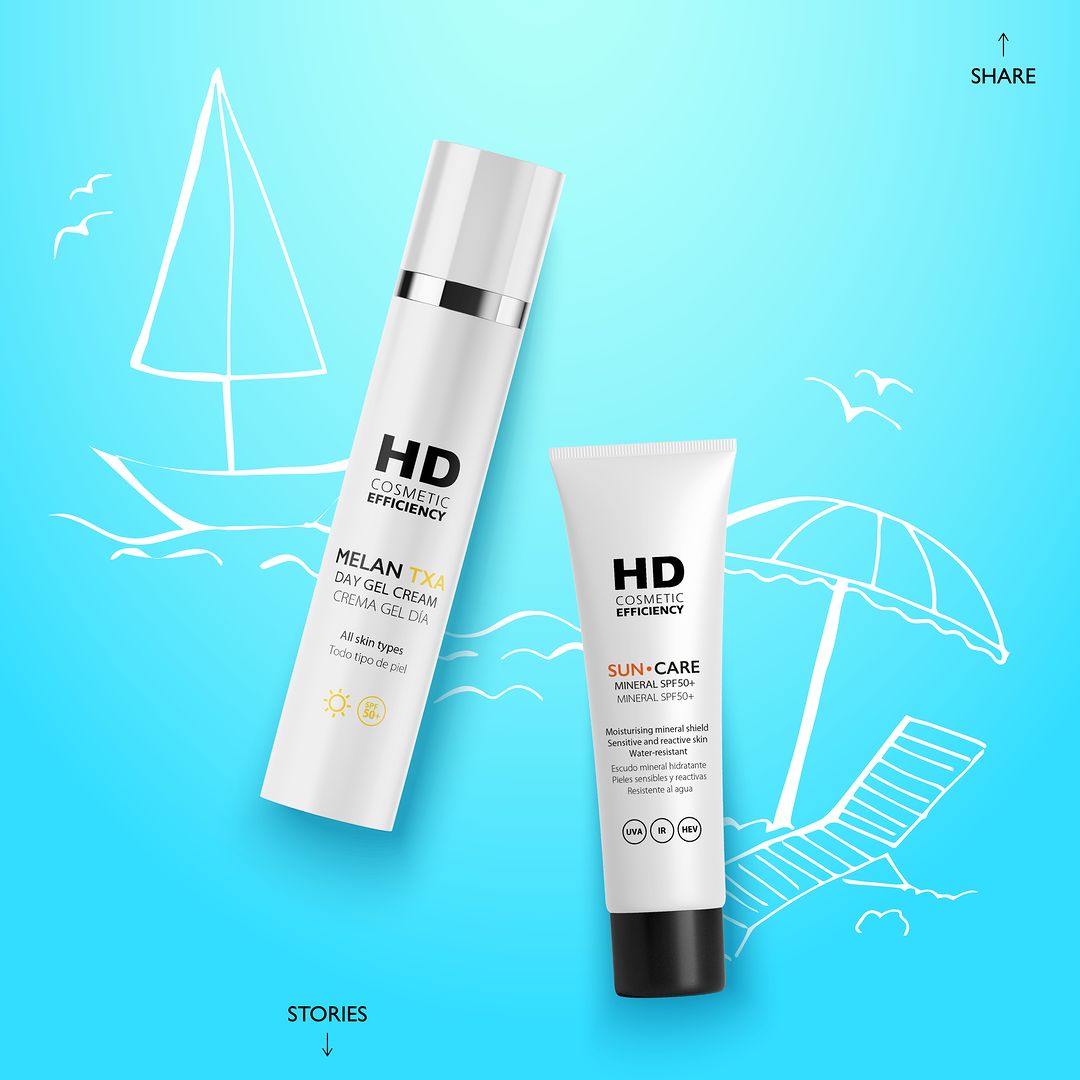 HD Melan TXA Crema Gel Día, Despigmentante y Protector Solar SPF50+, 50ml