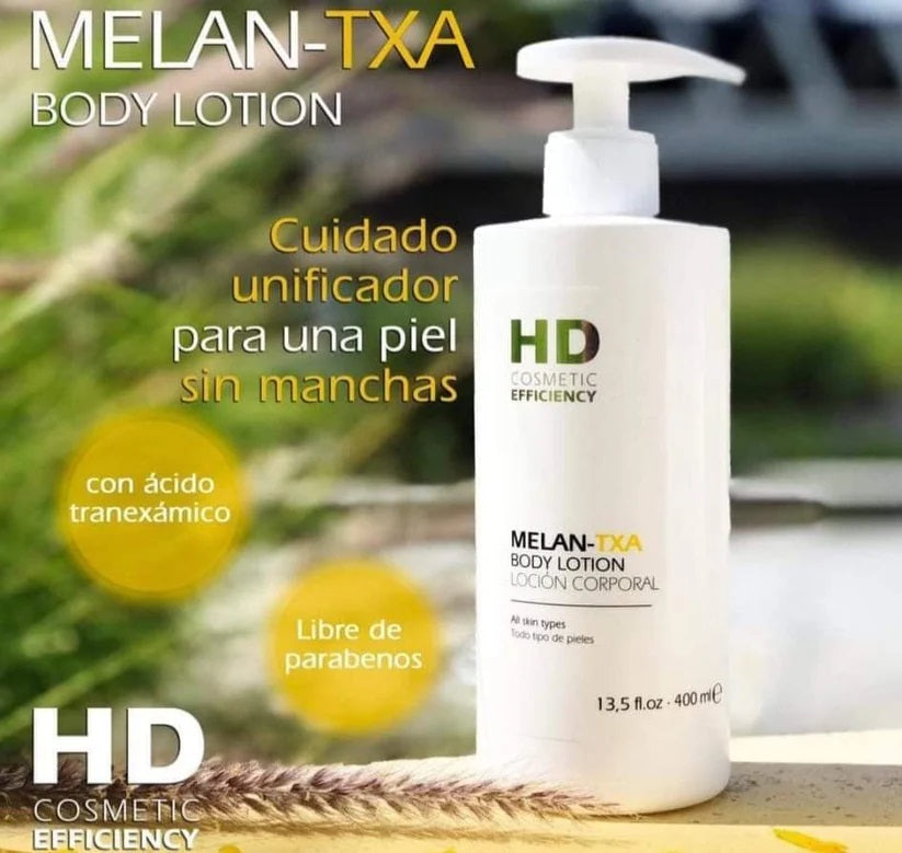 HD Melan TXA Loción Corporal Hidratante Despigmentante, 400ml