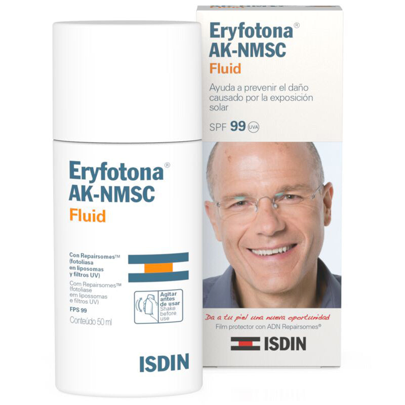 ISDIN Eryfotona AK-NMSC Fluid, Tratamiento para el Daño Actínico, 50ml