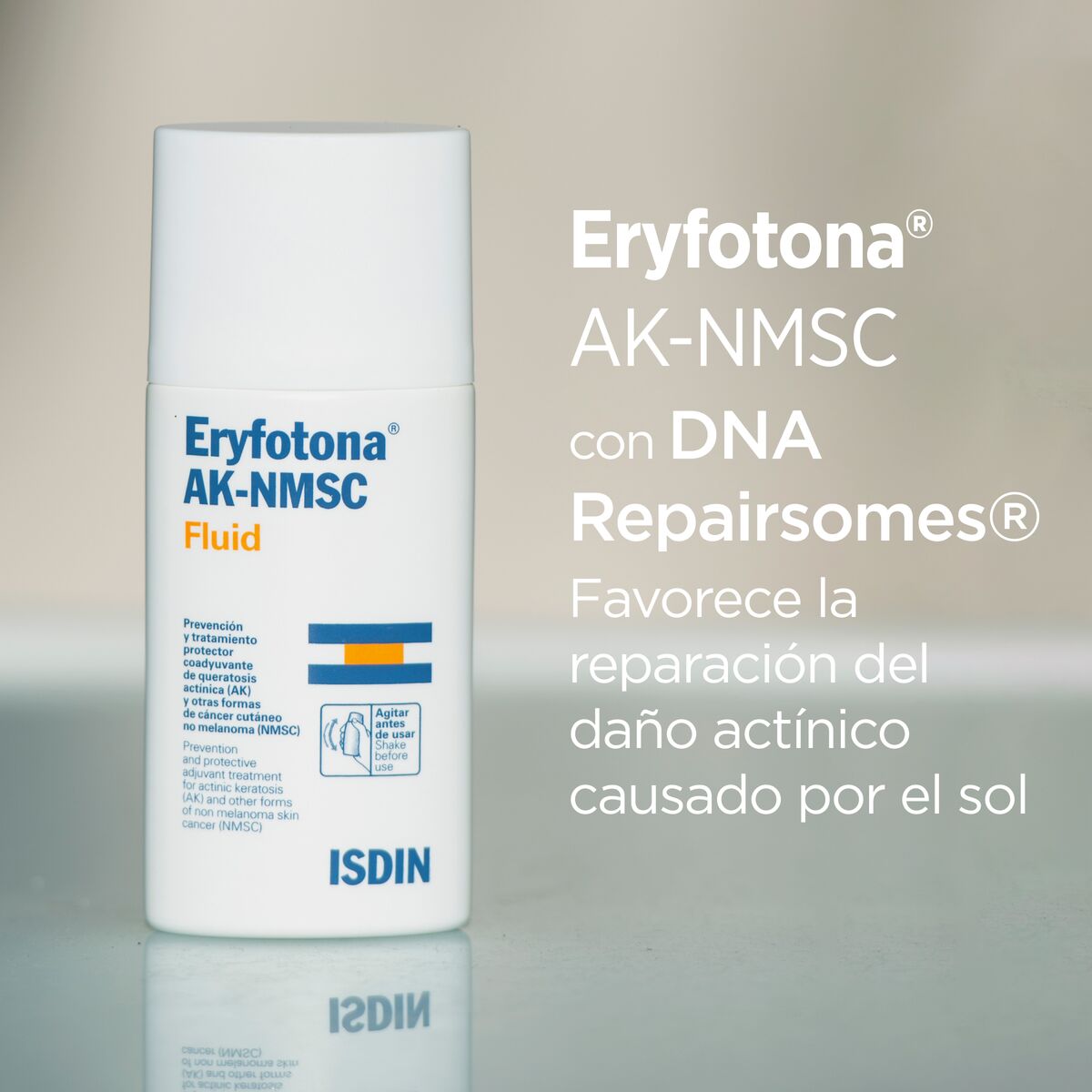 ISDIN Eryfotona AK-NMSC Fluid, Tratamiento para el Daño Actínico, 50ml