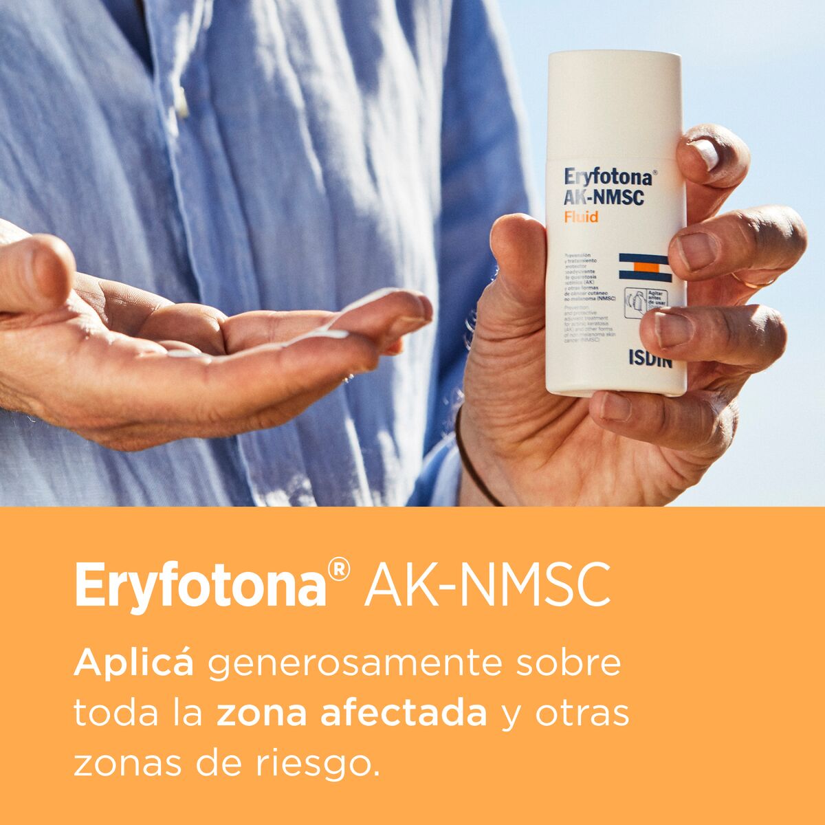 ISDIN Eryfotona AK-NMSC Fluid, Tratamiento para el Daño Actínico, 50ml