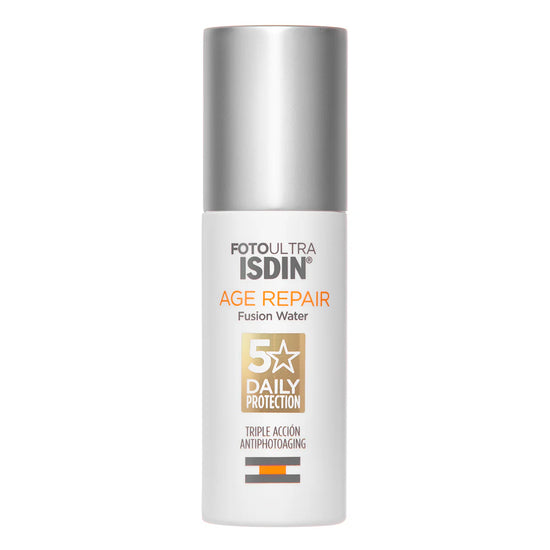 ISDIN FotoUltra AGE REPAIR Fusion Water SPF 50, Triple Acción Antiedad, 50ml