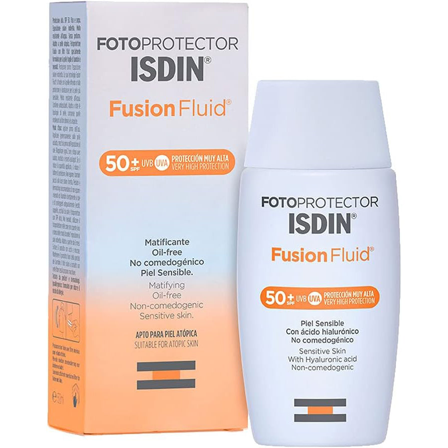 ISDIN Fotoprotector Facial Fusion Fluid SPF 50+ Matificante Piel Sensible 50ml