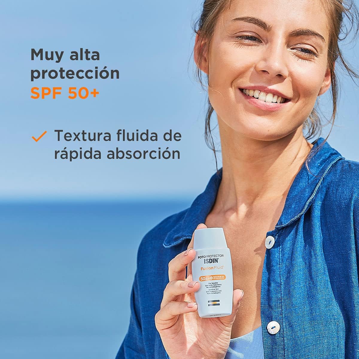 ISDIN Fotoprotector Facial Fusion Fluid SPF 50+ Matificante Piel Sensible 50ml