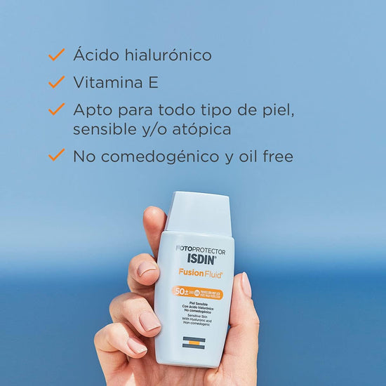 ISDIN Fotoprotector Facial Fusion Fluid SPF 50+ Matificante Piel Sensible 50ml