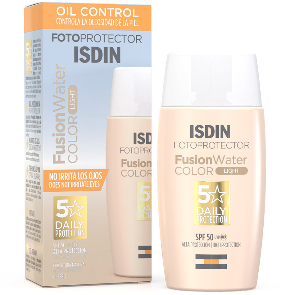 ISDIN Fotoprotector Fusion Water Oil Control Color Light, SPF50+ 50ml