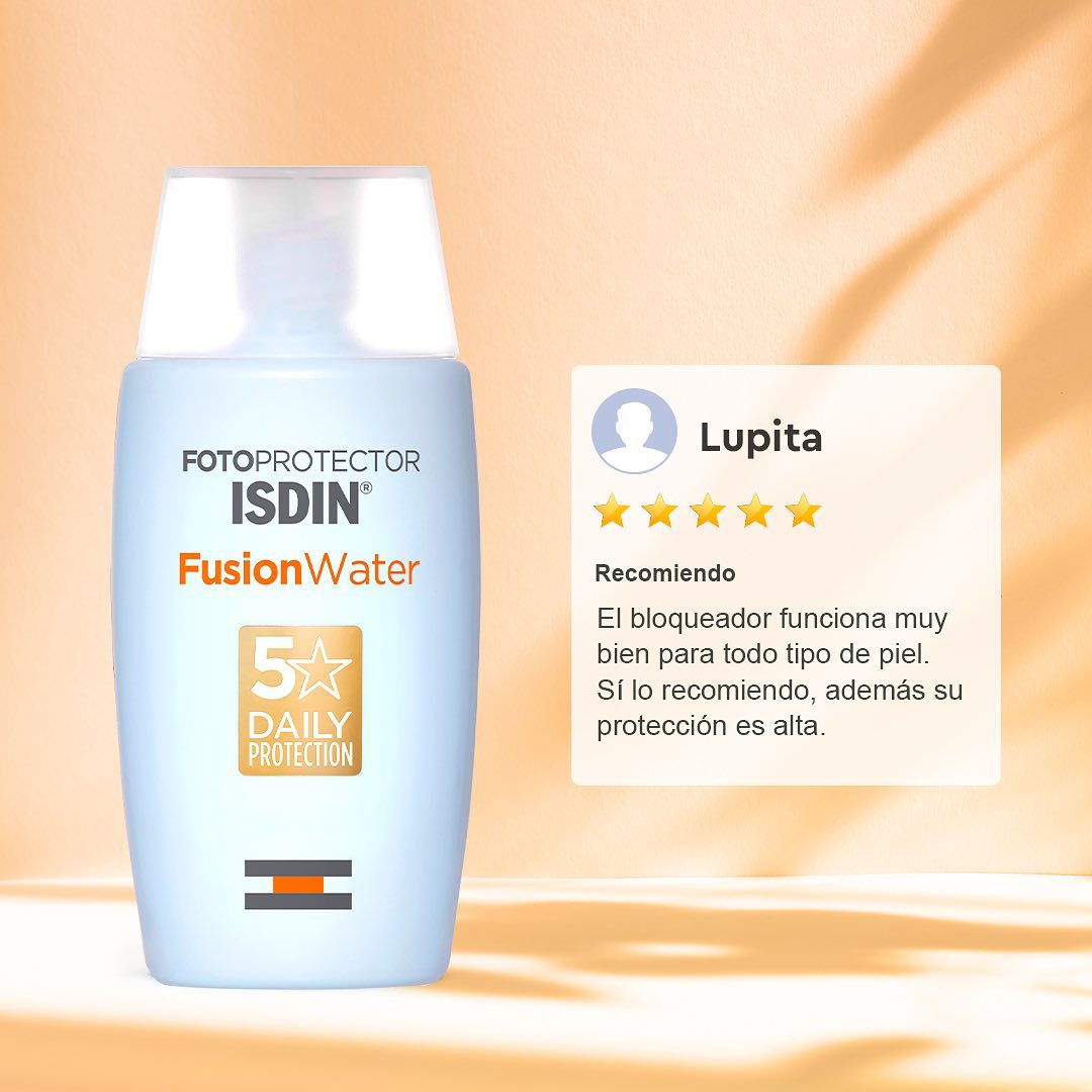 ISDIN Fotoprotector Fusion Water Oil Control Sin Color, SPF50+ 50ml