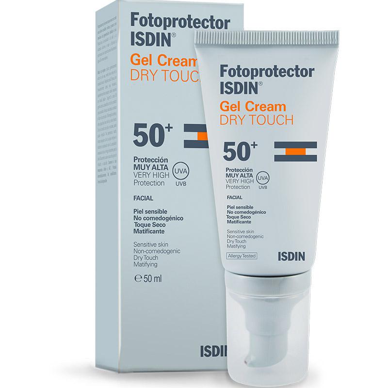 ISDIN FOTOPROTECCIÓN Gel Cream Dry Touch SPF 50+ Facial, 50ml